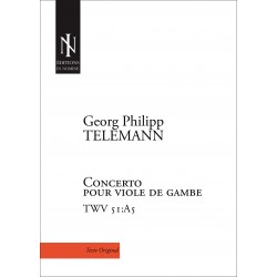 Concerto for Viola da gamba, Strings and through bass in A major TWV 51:A5